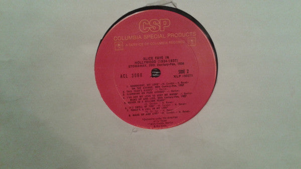 Alice Faye : In Hollywood (1934-1937) (LP, Comp)