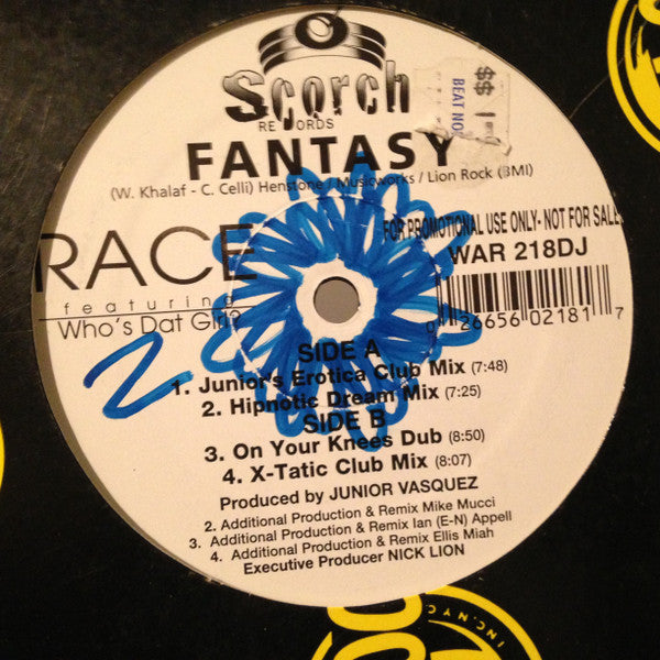 Race (3) Featuring Who's That Girl?* : Fantasy (12", Promo)