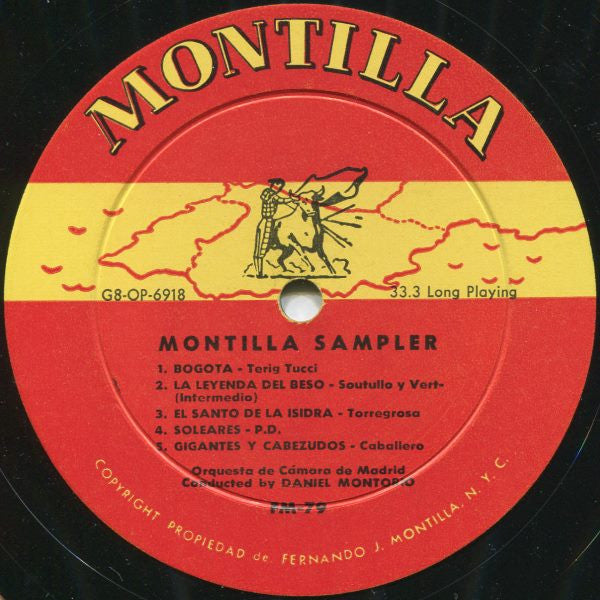 Orquesta de Cámara de Madrid : Montilla Sampler (LP, Comp, Mono, Smplr)