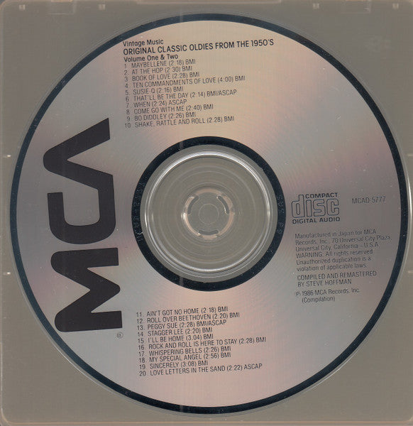 Various : Vintage Music Collectors Series Volumes 1 & 2 (CD, Comp, Den)