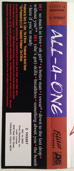 All-4-One : All-4-One (Cass, Album, Club)