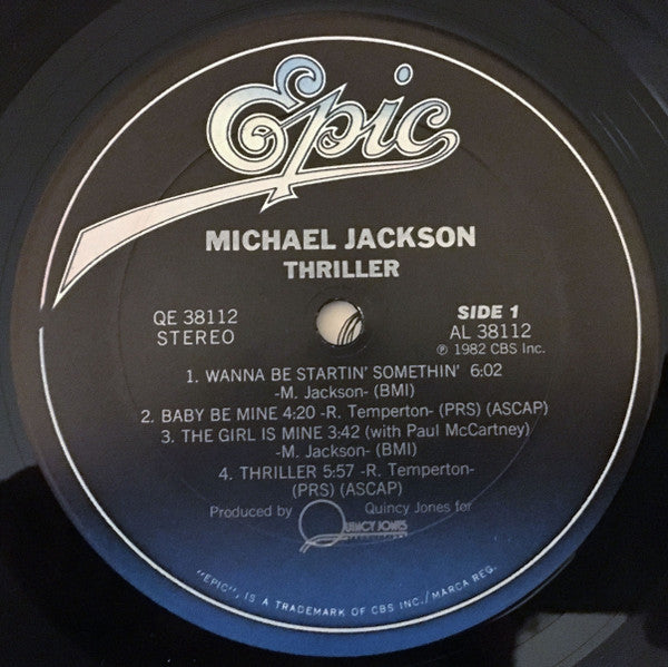 Michael Jackson : Thriller (LP, Album, Gat)