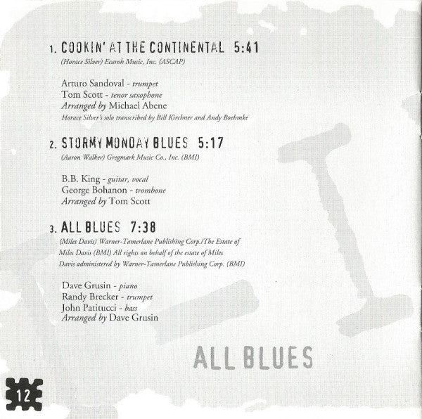 GRP All-Star Big Band : All Blues (CD, Club)