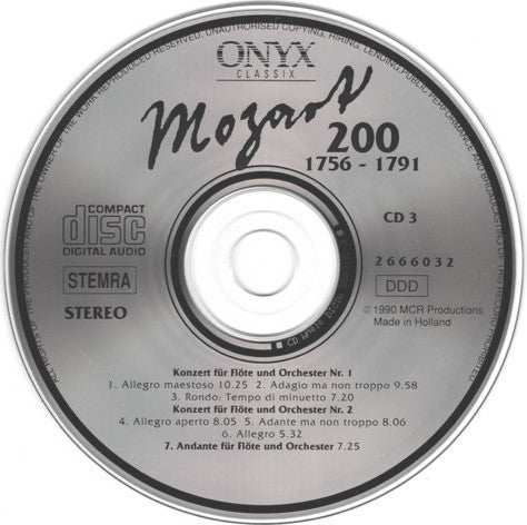 Mozart* : Konzert Für Flöte Und Orchester Nr. 1 / Konzert Für Flöte Und Orchester Nr. 2 / Andante Für Flöte Und Orchester (CD, Album, Comp)