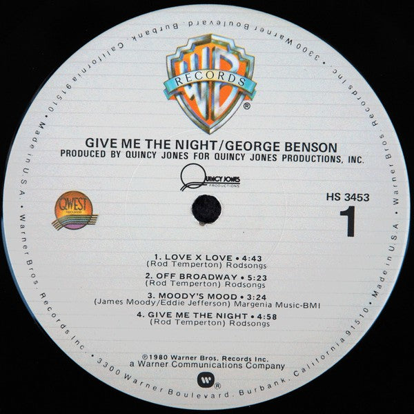 George Benson : Give Me The Night (LP, Album, Win)