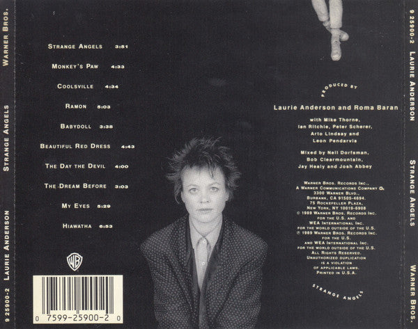 Laurie Anderson : Strange Angels (CD, Album)