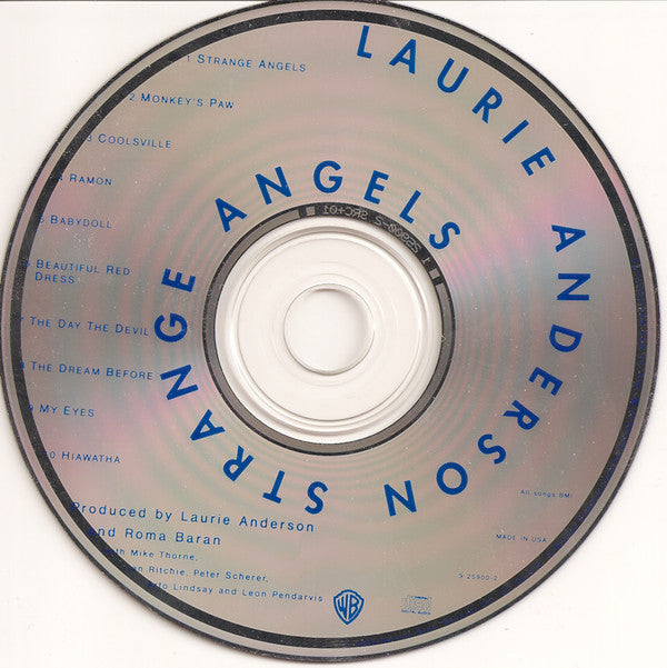 Laurie Anderson : Strange Angels (CD, Album)