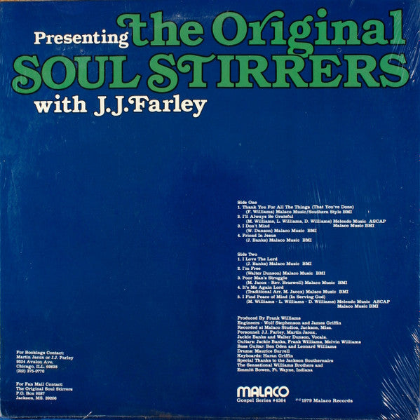 The Original Soul Stirrers With J.J. Farley* : Presenting (LP, Album)