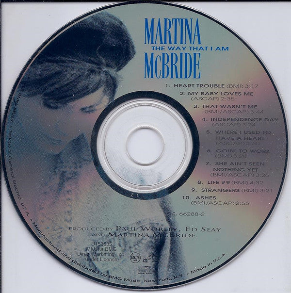 Martina McBride : The Way That I Am (CD, Album, Club)