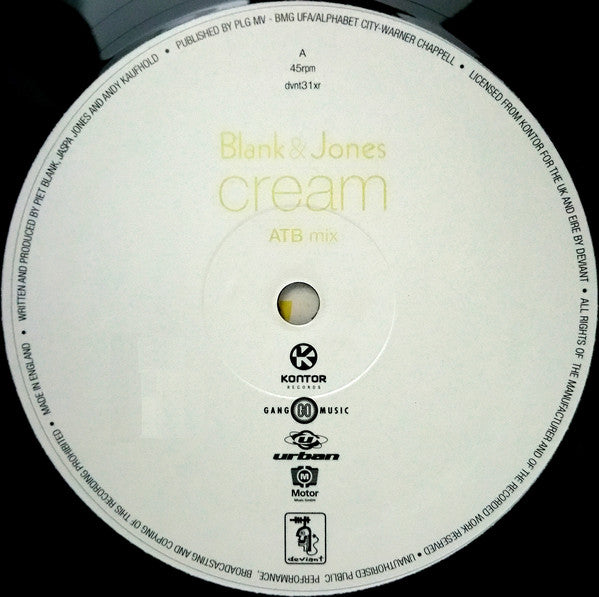 Blank & Jones : Cream (12")