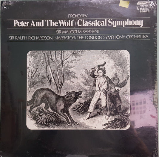 Prokofiev*, Sir Malcolm Sargent, London Symphony Orchestra, Sir Ralph Richardson* : Peter And The Wolf / Classical Symphony (LP, Album, RE)