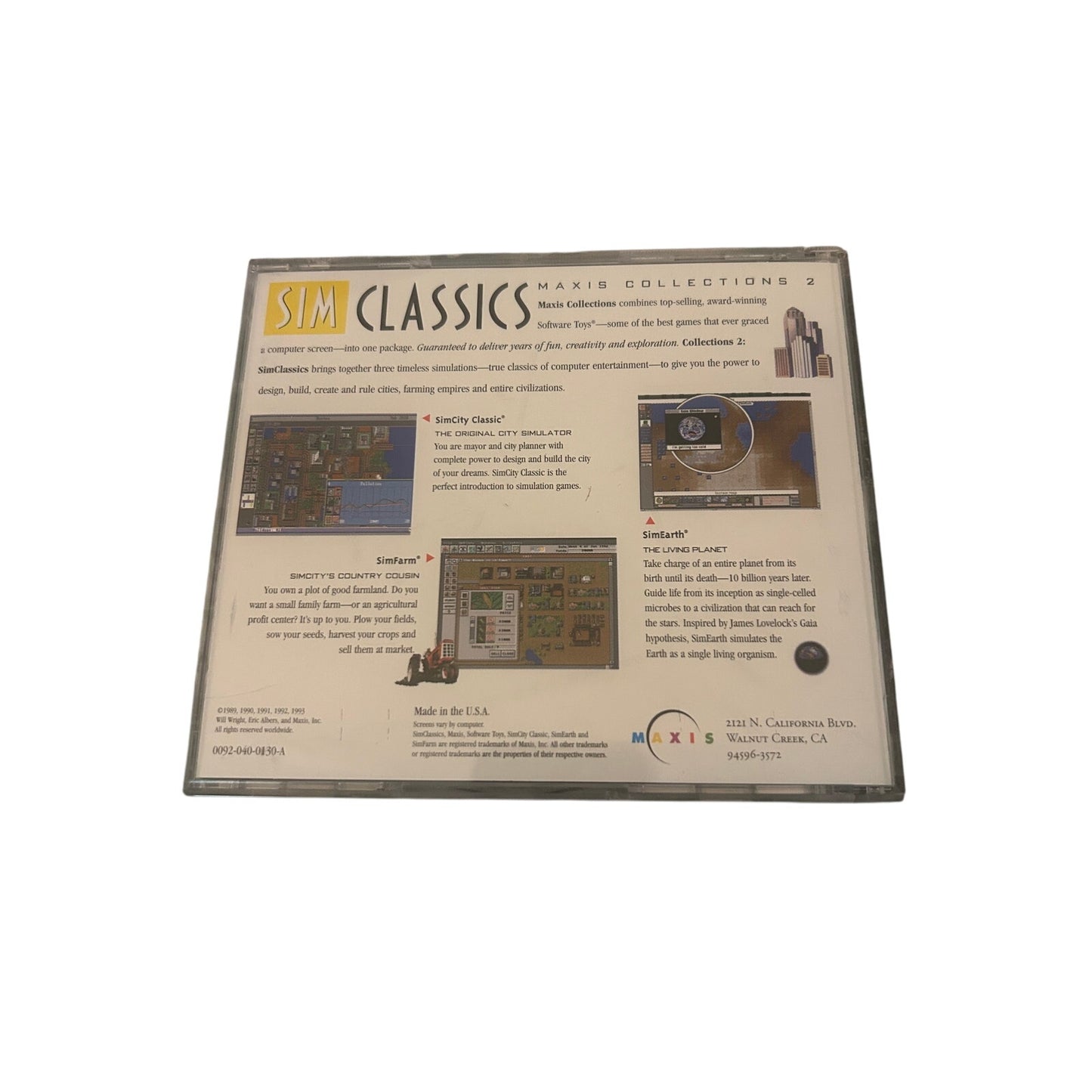 Sim Classics - Maxis Collections 2 (Software CD)