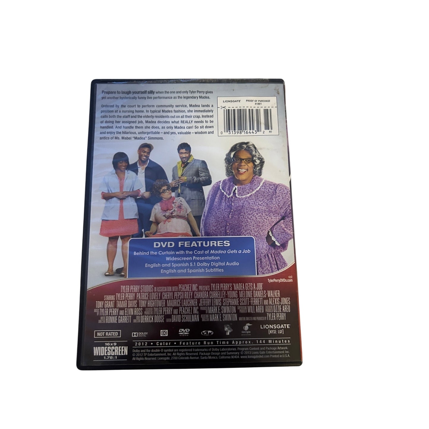 Tyler Perry's Madea Gets a Job (Play) (DVD, 2012)