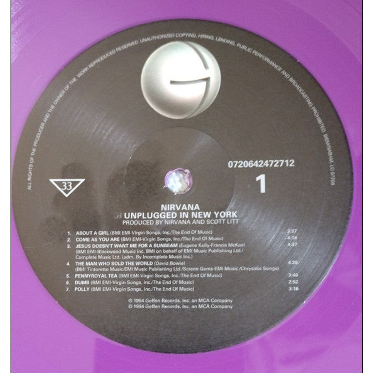 Nirvana - MTV Unplugged In New York (LP, Album, Ltd, RE, RP, Pur)