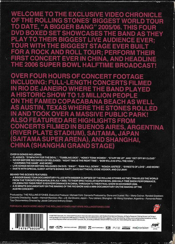 Rolling Stones* : The Biggest Bang (Box + 4xDVD-V, Multichannel)