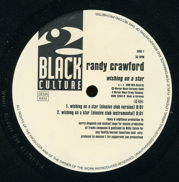 Randy Crawford : Wishing On A Star (12")