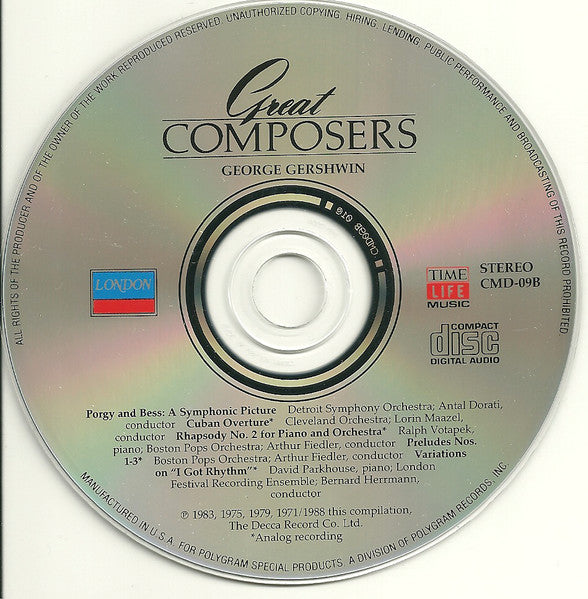 Various : George Gershwin (2xCD, Comp)