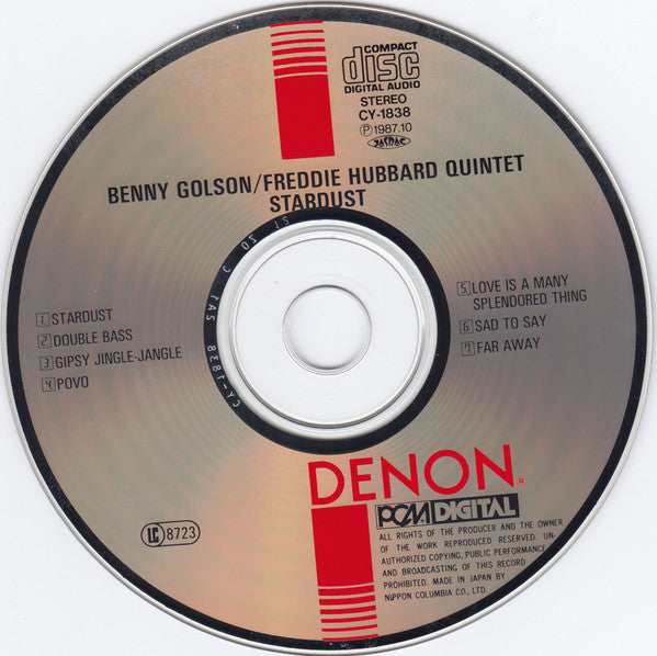 Benny Golson Featuring Freddie Hubbard : Stardust (CD, Album)