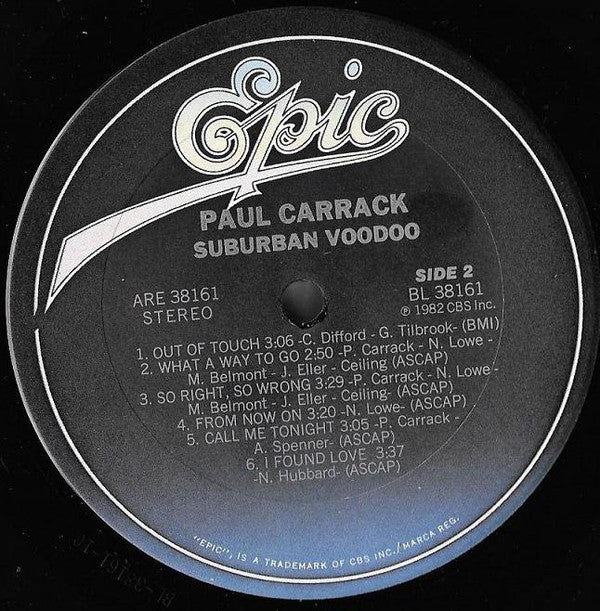 Paul Carrack : Suburban Voodoo (LP, Album, Ter)