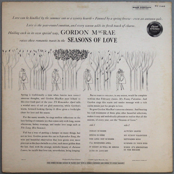 Gordon Macrae : The Seasons Of Love (LP, Scr)