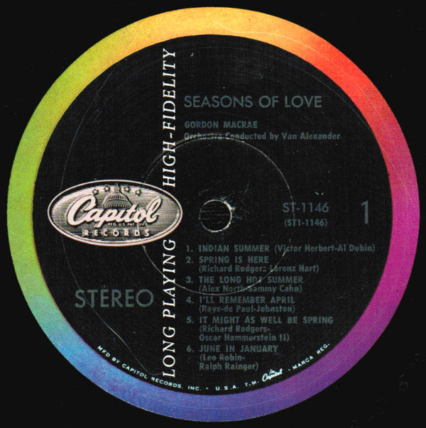 Gordon Macrae : The Seasons Of Love (LP, Scr)