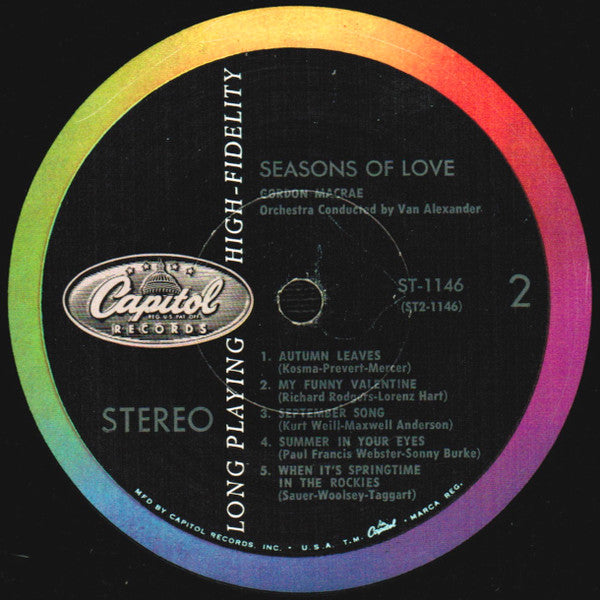 Gordon Macrae : The Seasons Of Love (LP, Scr)