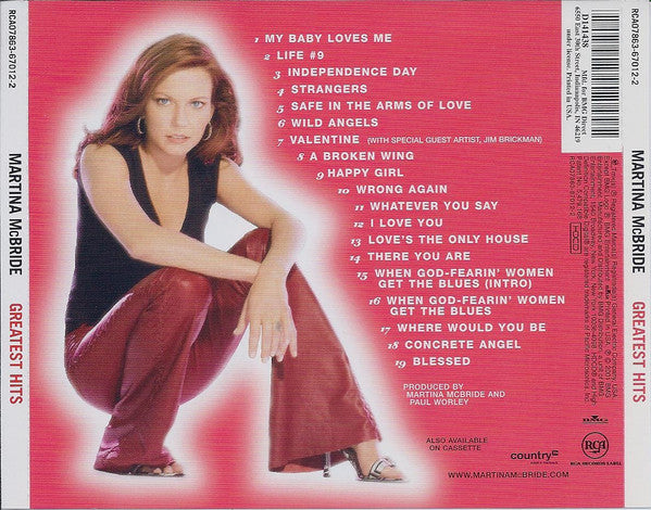 Martina McBride : Greatest Hits (HDCD, Comp, Club, K2 )