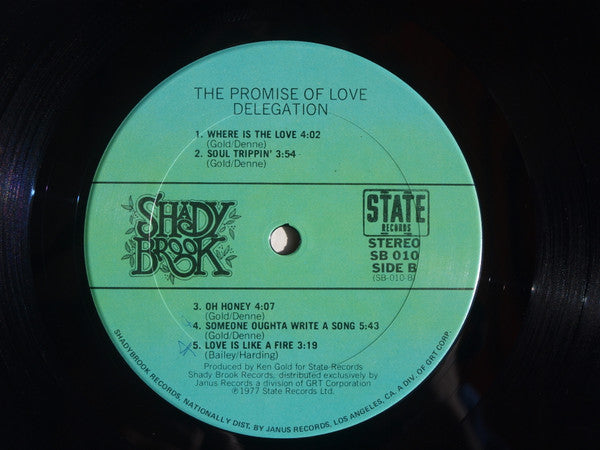 Delegation : The Promise Of Love (LP, Album, San)