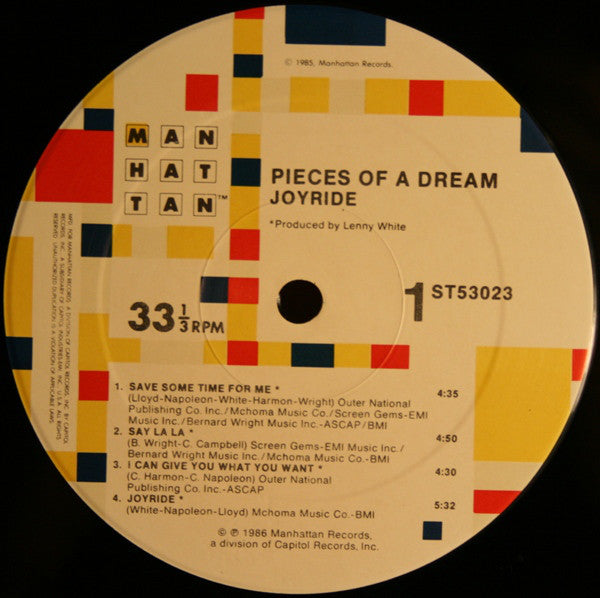 Pieces Of A Dream : Joyride (LP, Album)