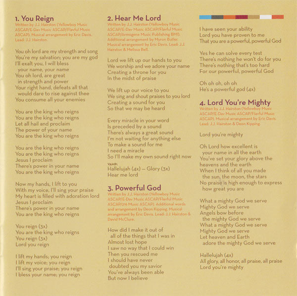 Youthful Praise featuring JJ Hairston : Resting On His Promise (CD, Album)