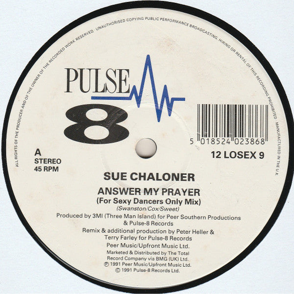 Sue Chaloner : Answer My Prayer (12")