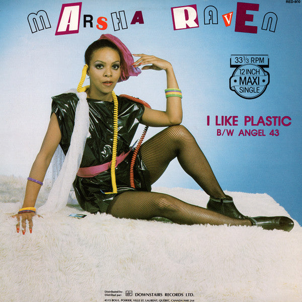 Marsha Raven : I Like Plastic / Angel 43 (12", Maxi)