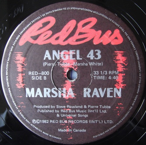 Marsha Raven : I Like Plastic / Angel 43 (12", Maxi)