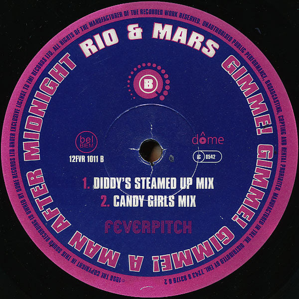 Rio & Mars : Gimme! Gimme! Gimme! (A Man After Midnight) (12")