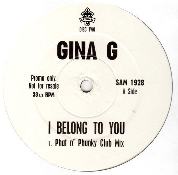 Gina G : I Belong To You (2x12", Ltd, Promo)