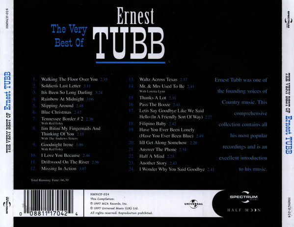 Ernest Tubb : The Very Best Of (CD, Comp)