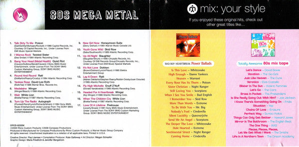 Various : 80s Mega Metal (CD, Comp)