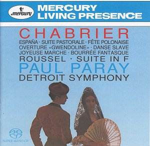 Emmanuel Chabrier, Albert Roussel - Detroit Symphony Orchestra, Paul Paray : España - Suite Pastorale - Fête Polonaise - Overture "Gwendoline" - Danse Slave - Joyeuse Marche - Bourrée Fantasque - Suite In F (CD, Comp)