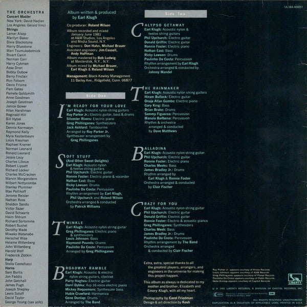 Earl Klugh : Crazy For You (LP, Album)