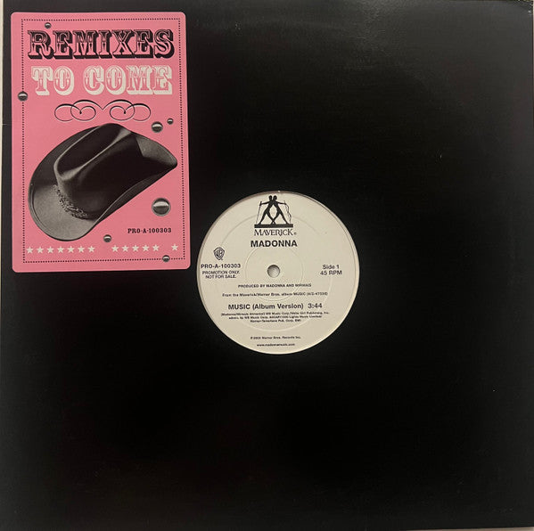 Madonna : Music (12", Promo)