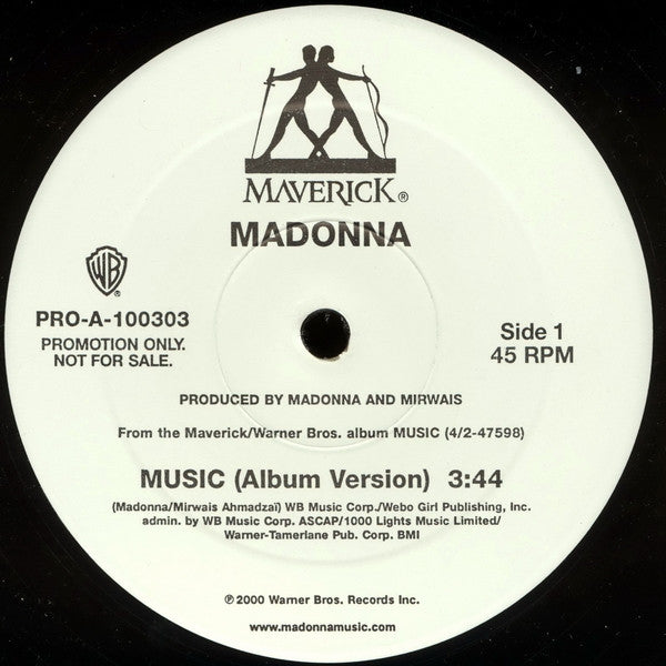 Madonna : Music (12", Promo)