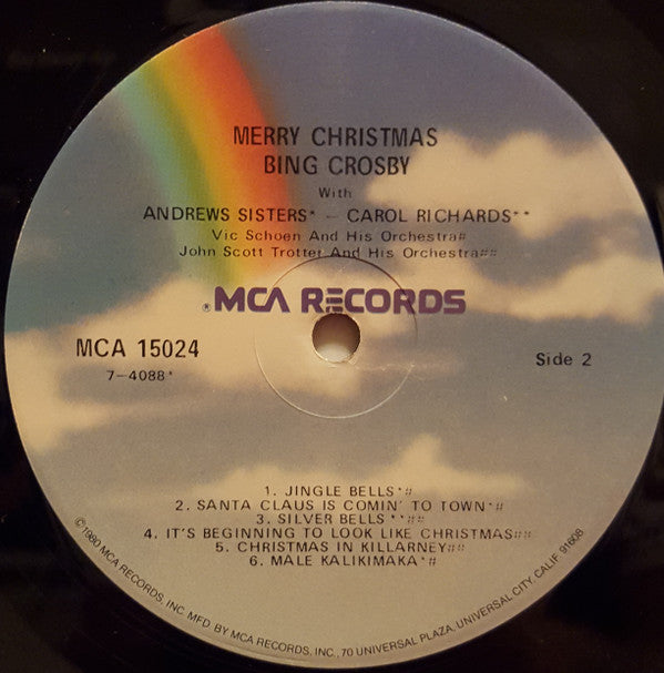 Bing Crosby : Merry Christmas (LP, Album, RE, Blu)