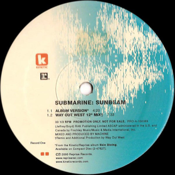 Submarine (4) : Sunbeam (2x12", Promo)