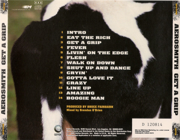 Aerosmith : Get A Grip (CD, Album, Club)