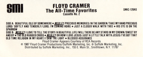 Floyd Cramer : The All-Time Favorites (Album No. 2) (Cass, Album, Comp)