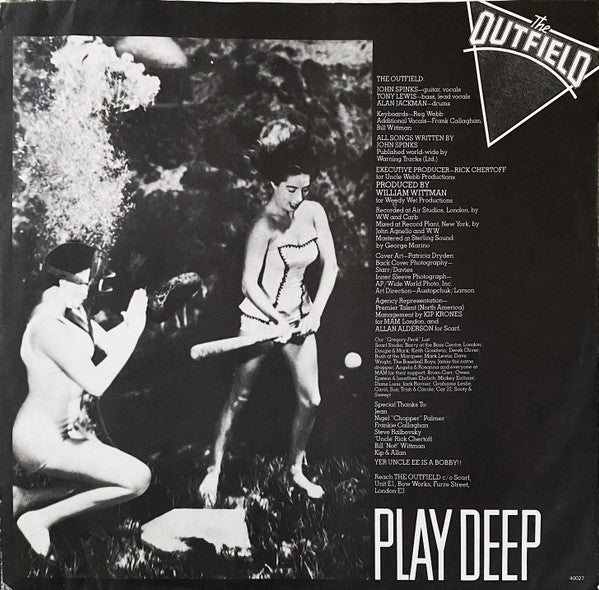 The Outfield : Play Deep (LP, Album, Pit)