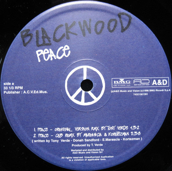 Blackwood : Peace (12")