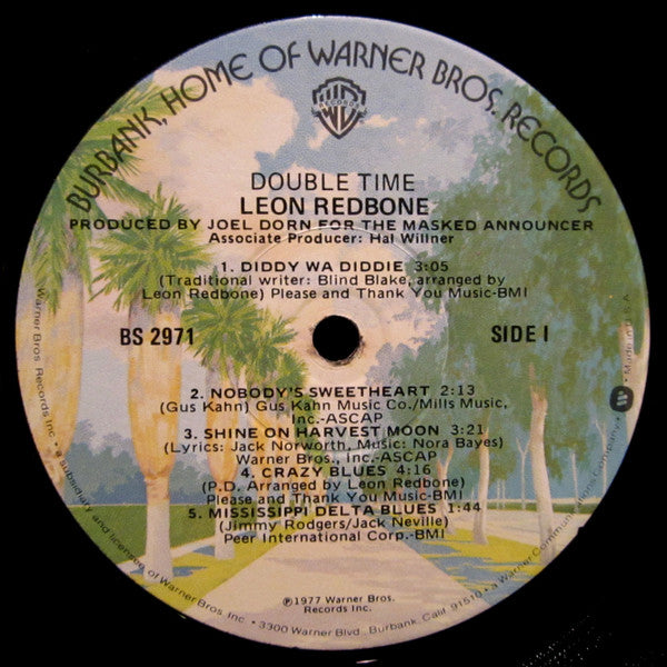 Leon Redbone : Double Time (LP, Album, Win)