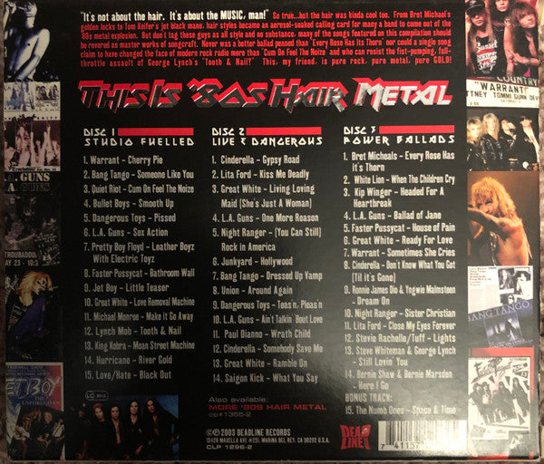 Various : This Is '80s Hair Metal (3xCD, Album, Comp)