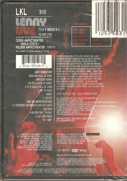Lenny Kravitz : Lenny Live (DVD-V, Multichannel, NTSC)